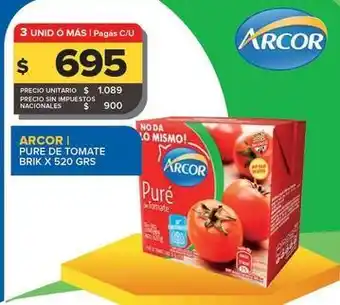 Carrefour Maxi Arcor - pure de tomate oferta