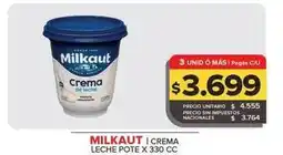 Carrefour Maxi Milkaut - crema leche pote oferta