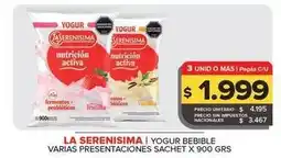 Carrefour Maxi La serenísima - yogur bebible oferta