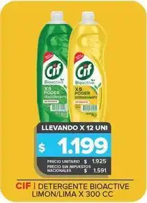 Carrefour Maxi Cif - detergente bioactive limon oferta