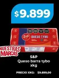 Supermayorista Vital S&p - queso barra tybo xkg oferta