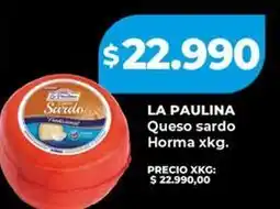 Supermayorista Vital La paulina - queso sardo oferta