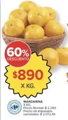 Carrefour Market X$ - mandarina oferta