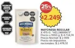 Carrefour Market Hellmann's - mayonesa regular oferta