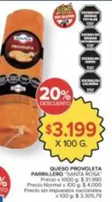 Carrefour Market Santa rosa - queso provoleta parrillero oferta