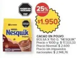 Carrefour Market Nesquik - cacao en polvo oferta