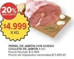 Carrefour Market X$ - pernil de jam on con hueso/ chuleta de jam on x kg oferta