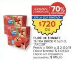 Carrefour Market Arcor - puré de tomate tetra brick oferta