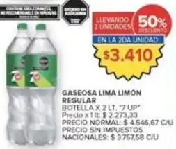 Carrefour Market Gaseosa lima limón oferta