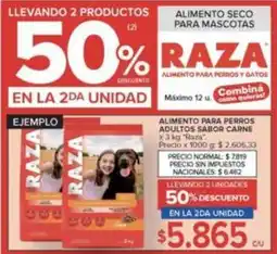Carrefour Market Raza - alimento para perros adultos sabor carne oferta