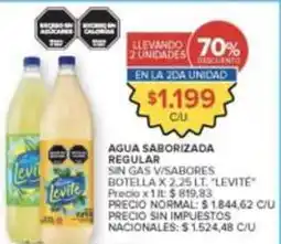 Carrefour Market Levité - agua saborizada regular sin gas oferta