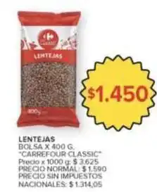 Carrefour Market Carrefour - lentejas bolsa oferta