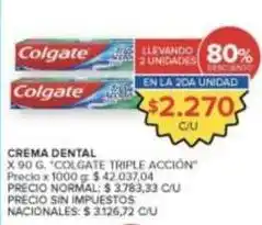 Carrefour Market Colgate - crema dental triple acción oferta