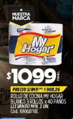 Supermercados Yaguar My hogar rollo de cocina blanco oferta