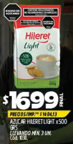 Supermercados Yaguar Hileret light azucar oferta