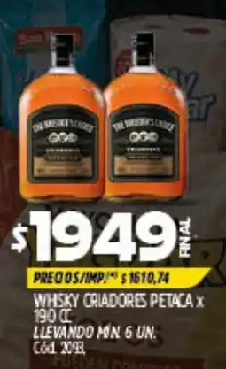 Supermercados Yaguar Criadores petaca whsky oferta