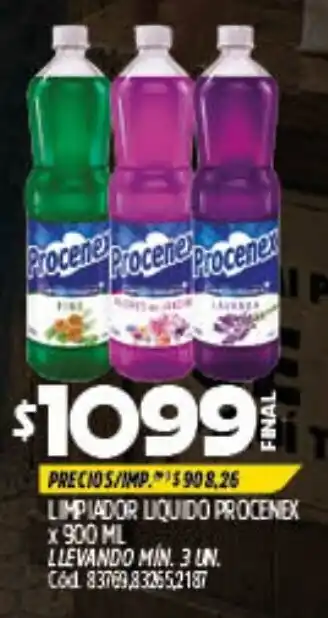 Supermercados Yaguar Procenex limpiador liquido oferta