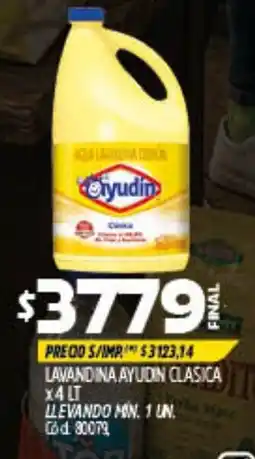 Supermercados Yaguar Ayudin lavandina clasica oferta