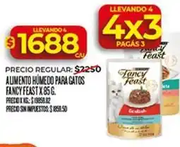 Supermercados DIA X$ - alimento húmedo para gatos fancy feast x 85 g oferta