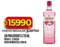 Supermercados DIA Gordon's - gin pink oferta