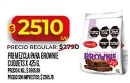 Supermercados DIA Premezcla para brownie cuquets oferta