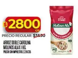 Supermercados DIA Molinos ala arroz doble carolina oferta