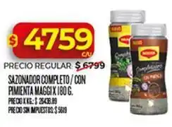 Supermercados DIA Maggi - sazonador completo/con pimienta oferta