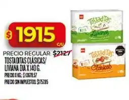 Supermercados DIA Dia - tosta ditas clasicas/liviana dia oferta