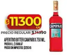 Supermercados DIA Campari - aperitivo bitter cam pari x 750 ml oferta
