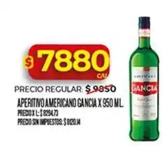 Supermercados DIA Gancia - aperitivo americano oferta