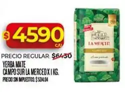 Supermercados DIA La merced - yerba mate campo sur x i kg oferta
