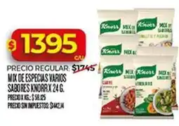 Supermercados DIA Knorr - mix de especias varios sabores oferta