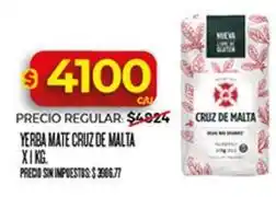 Supermercados DIA Cruz de malta - yerba mate oferta