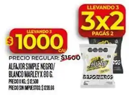 Supermercados DIA Negro - alfajor simple negro/blanco oferta