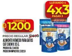 Supermercados DIA Cat chow - alimento húmedo para gatos oferta
