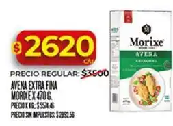 Supermercados DIA Morixe - avena extra fina morixe oferta