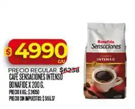 Bonafide cafe sensaciones intenso