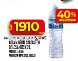 Supermercados DIA Agua mineral sin gas oferta