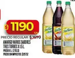 Supermercados DIA Tres torres - amargo varios sabores oferta