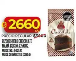 Supermercados DIA Mama cocina bizcochuelo chocolate oferta