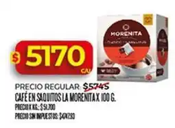 Supermercados DIA La morenita - café en saquitos oferta