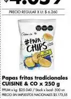 Disco X$ - papas fritas tradicionales oferta