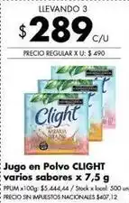 Disco Clight - jugo en polvo oferta