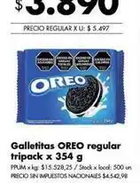 Disco Oreo - galletitas regular tripack oferta