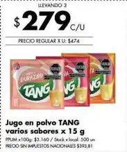 Disco Tang - jugo en polvo oferta