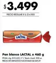 Lactal - pan blanco