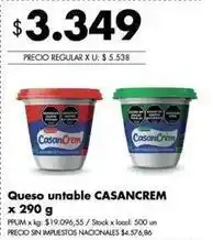 Disco Casancrem - queso untable oferta