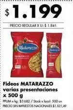 Disco Matarazzo - fideos oferta