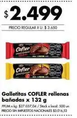Disco Cofler - galletitas rellenas bañadas oferta