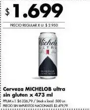 Disco Ultra - cerveza sin gluten oferta